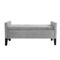 Emmaline PU Leather/Linen/Velvet Button Tufted Nailhead Trim Storage Bench